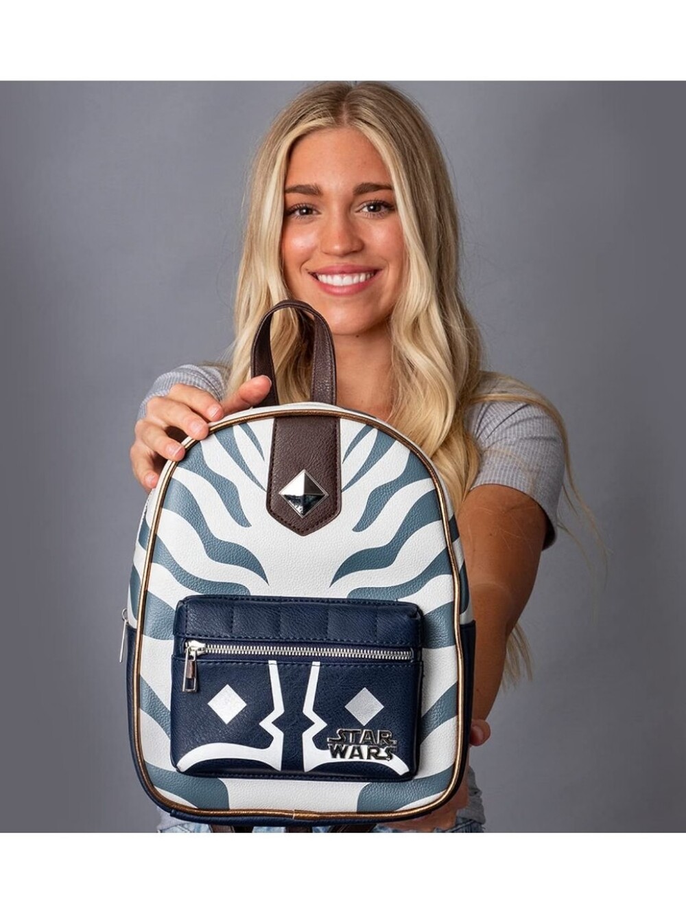 Star Wars Bioworld Blue & White Mini Backpack NWT